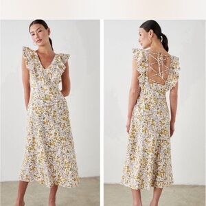 Rails Floral Print Midi Dress with Tags